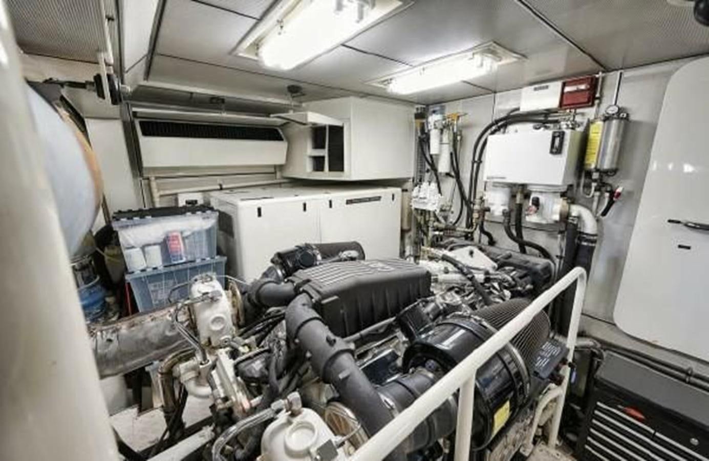 a room with machinery aboard 2006 CHEOY LEE MOTOR Yacht for Sale