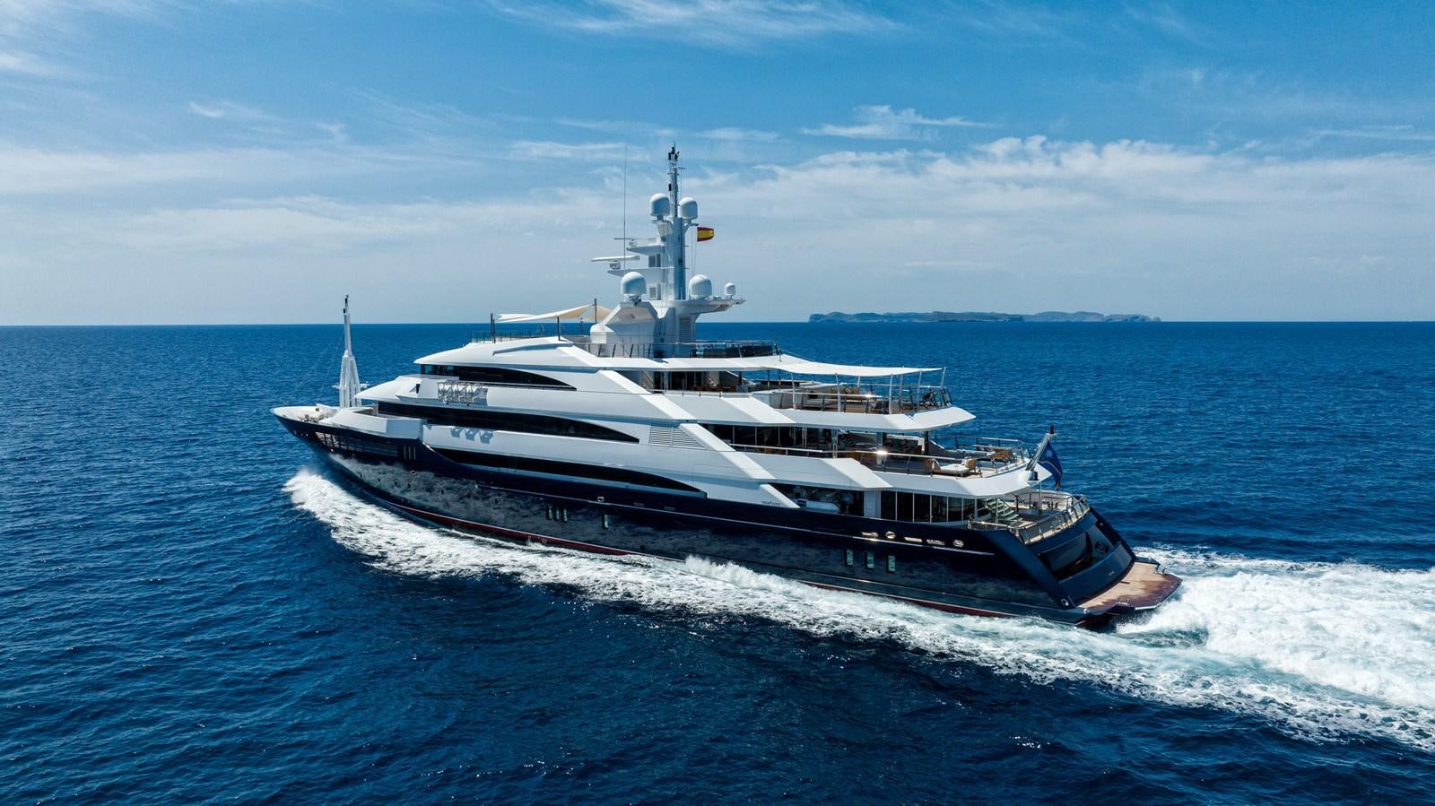 a ship on the water aboard AALTO Yacht for Sale