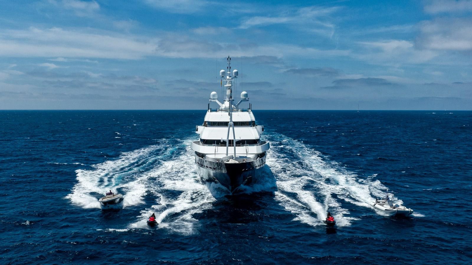a boat on the water aboard AALTO Yacht for Sale