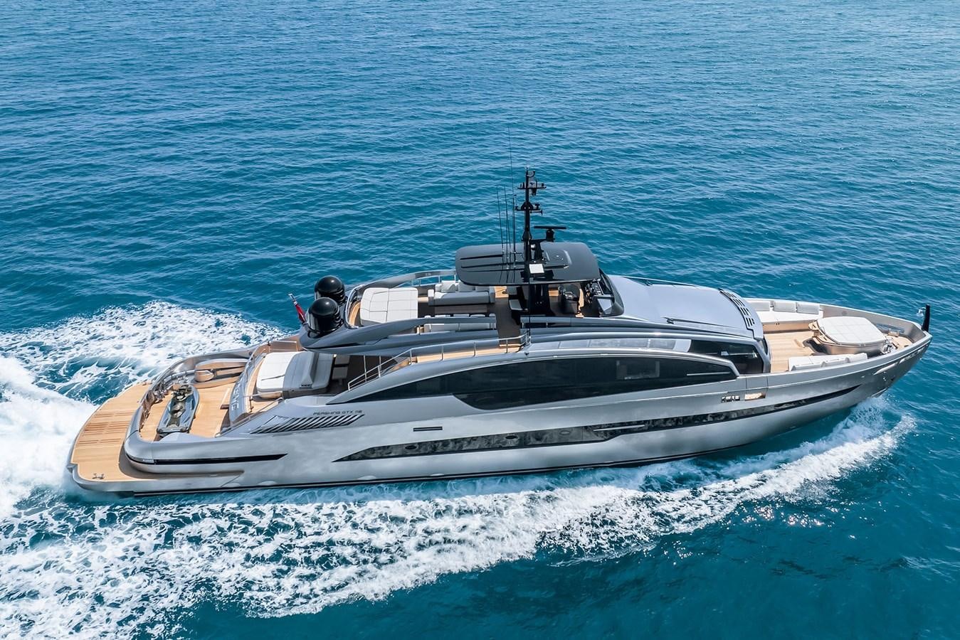 a boat on the water aboard PERSHING GTX 116 Yacht for Sale