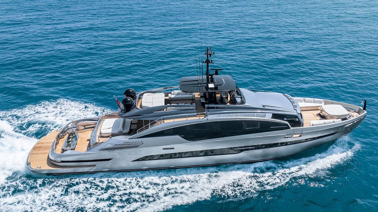 a boat on the water aboard PERSHING GTX 116 Yacht for Sale