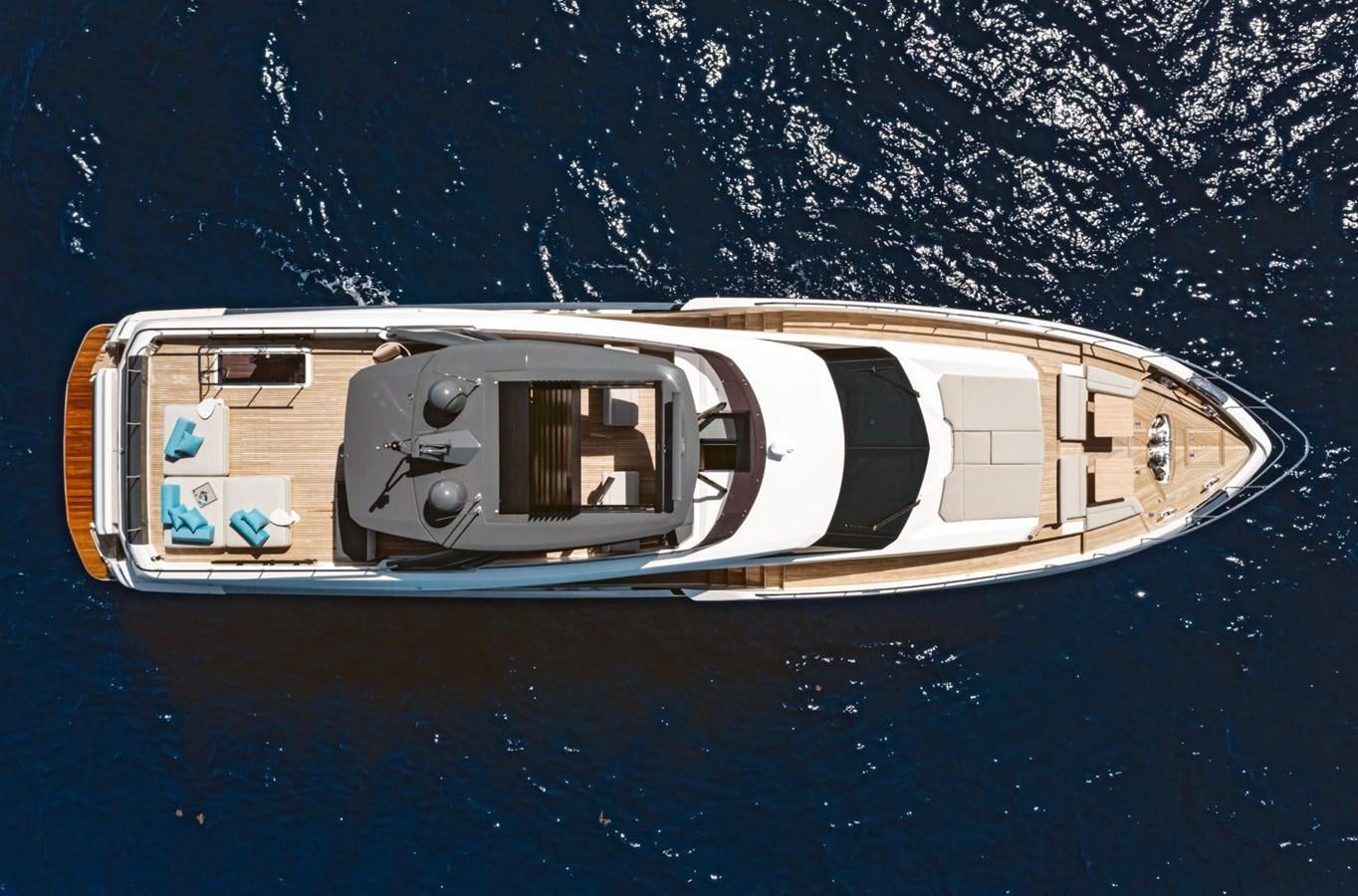 a boat in the water aboard FERRETTI YACHTS 920 HT  Yacht for Sale