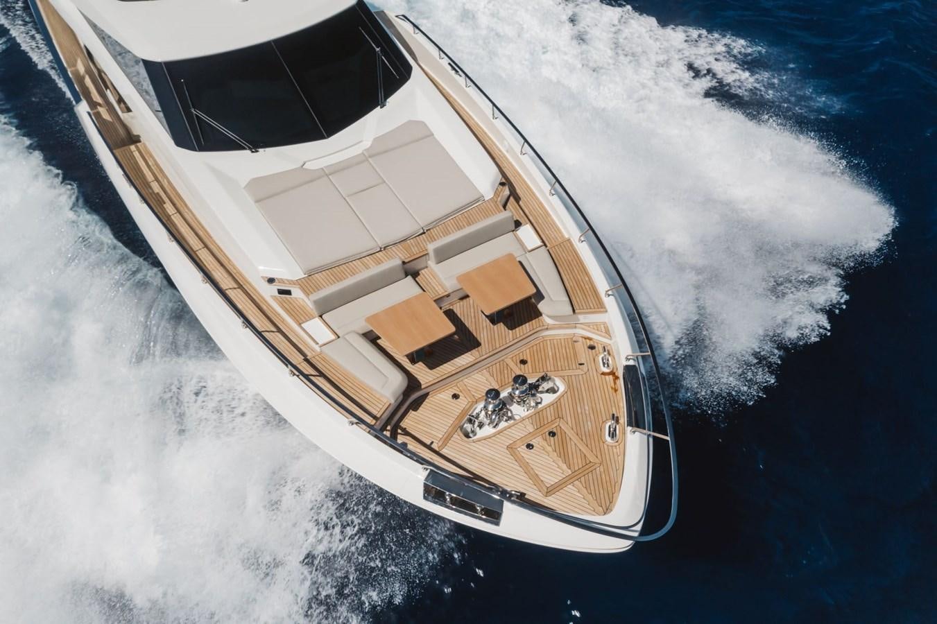 a high angle view of a boat aboard FERRETTI YACHTS 920 HT  Yacht for Sale
