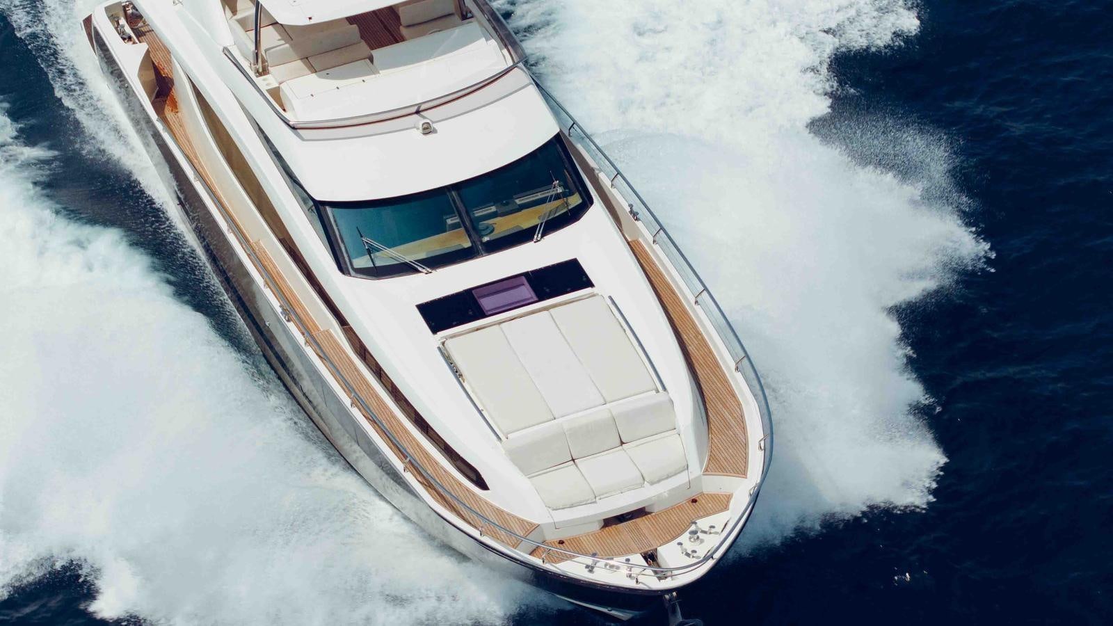 a boat on the water aboard FEU D'OR Yacht for Sale