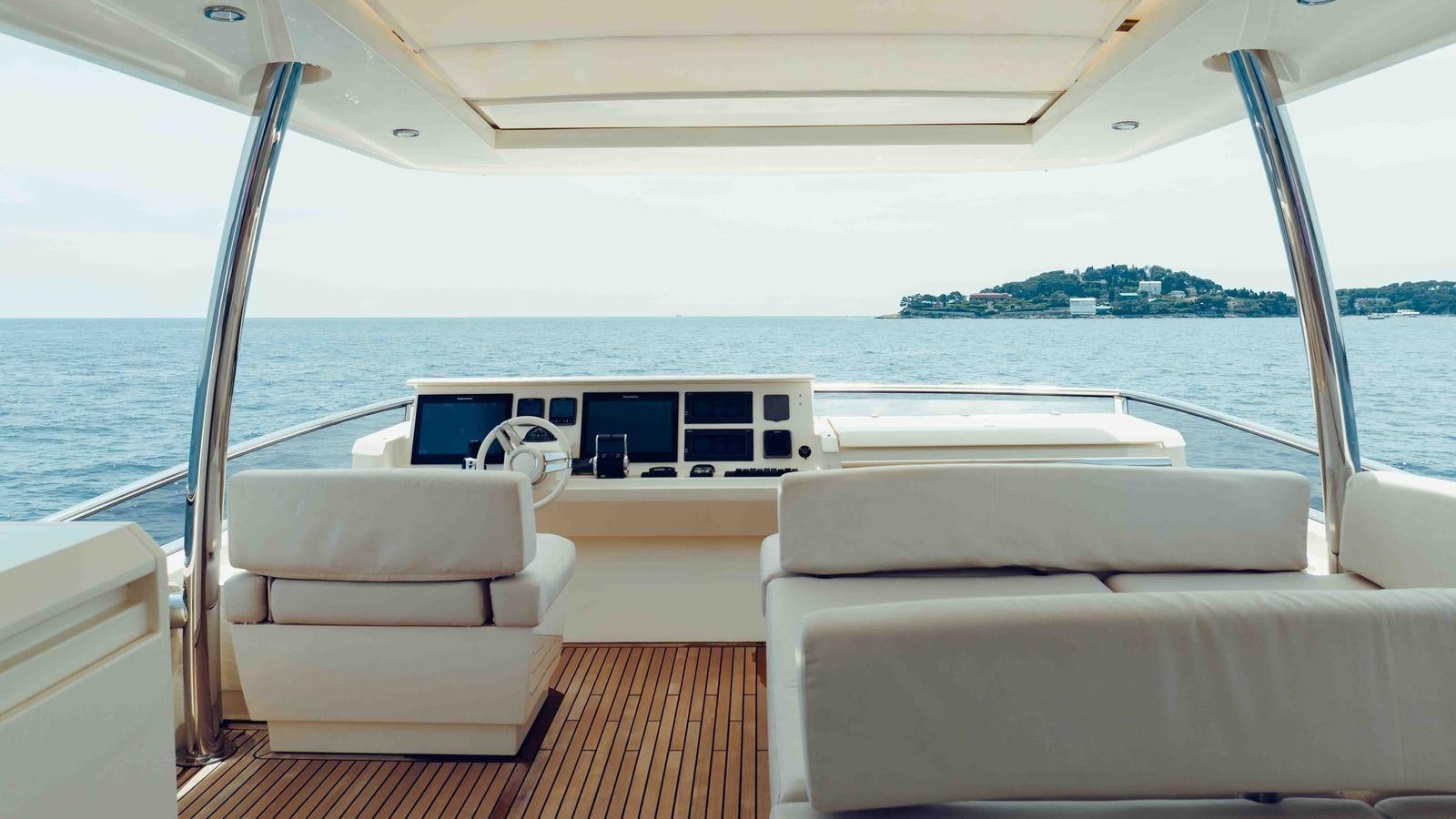 a boat on the water aboard FEU D'OR Yacht for Sale