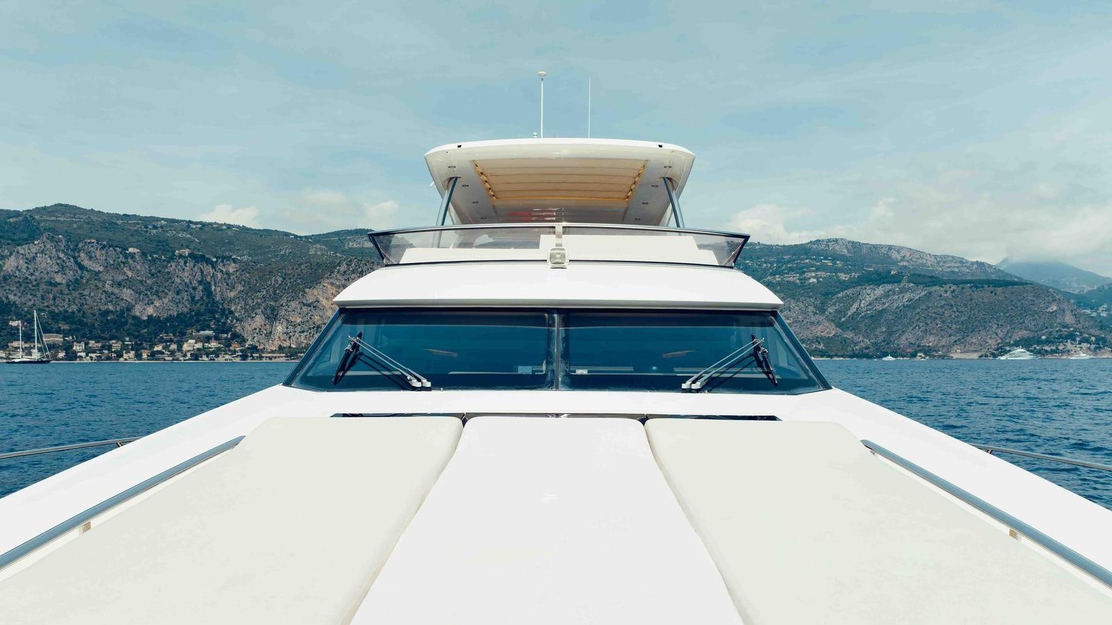 a boat on the water aboard FEU D'OR Yacht for Sale