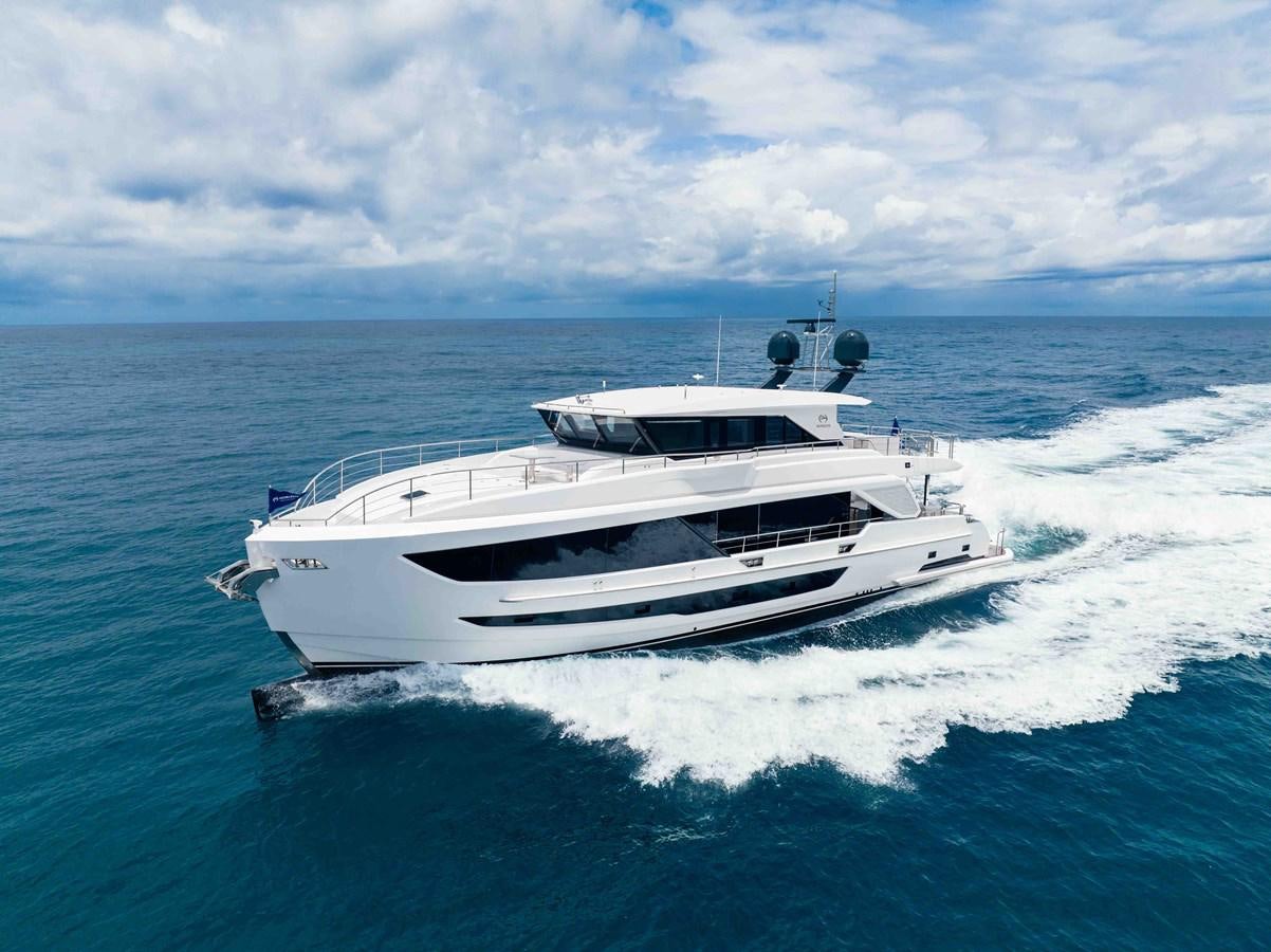 a boat on the water aboard FD80 Yacht for Sale