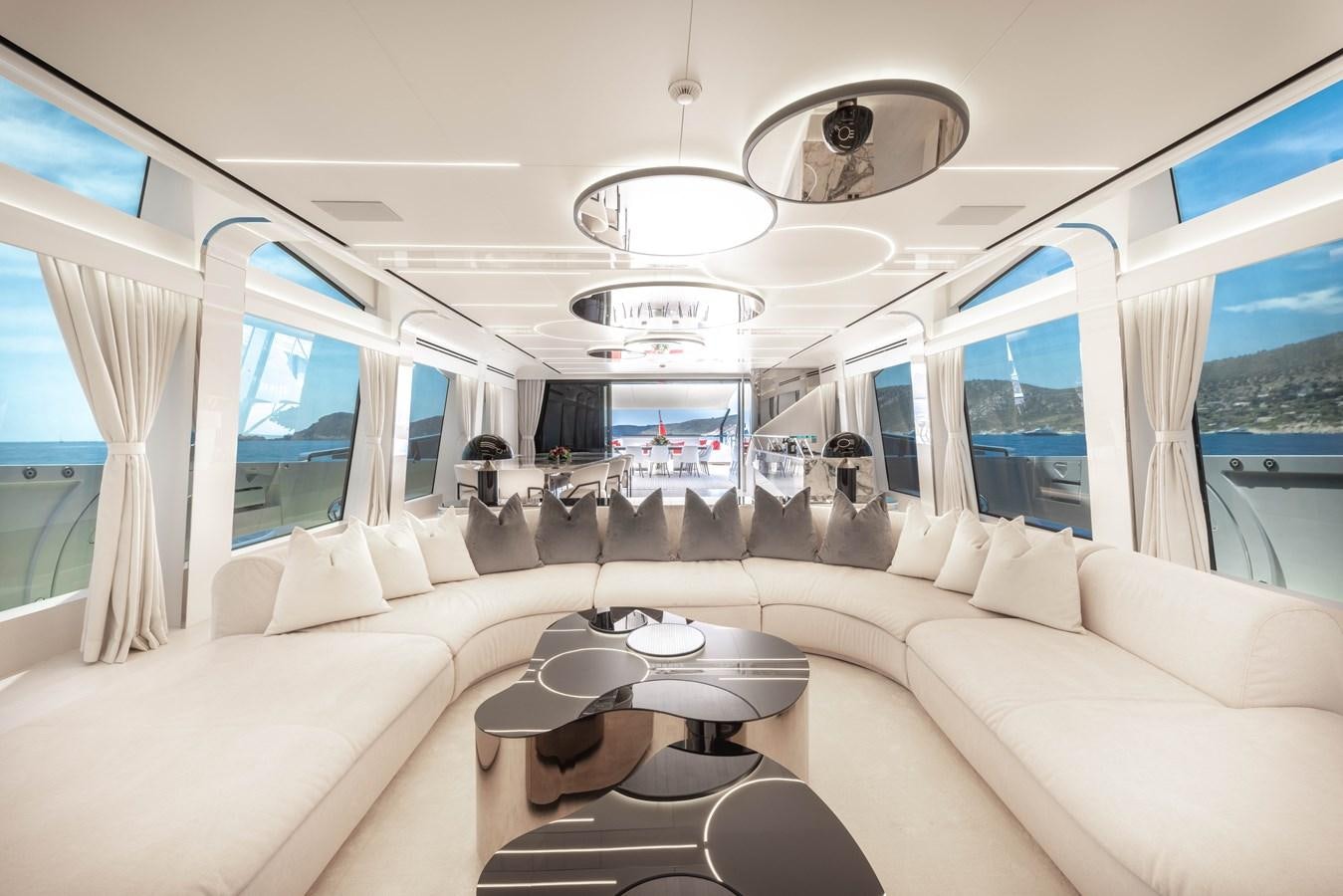 inside of a vehicle aboard N1 Yacht for Sale