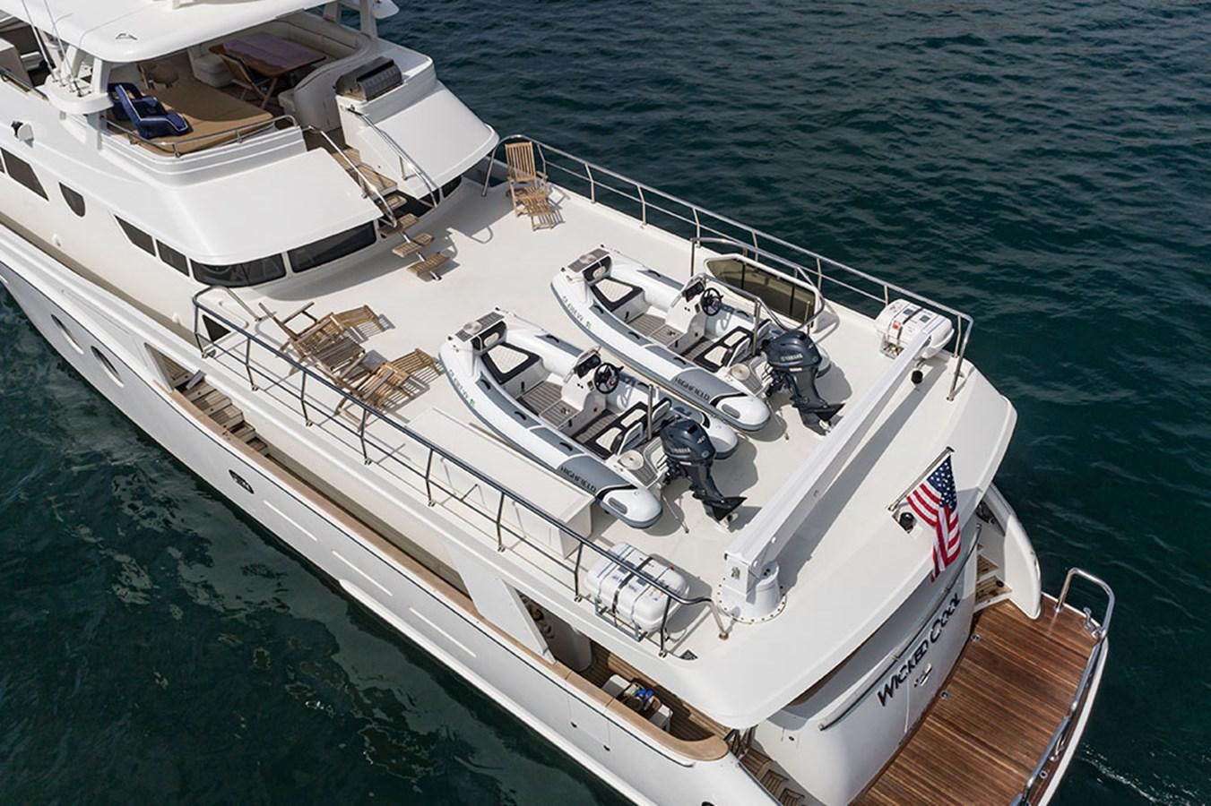 a boat on the water aboard WICKED COOL Yacht for Sale