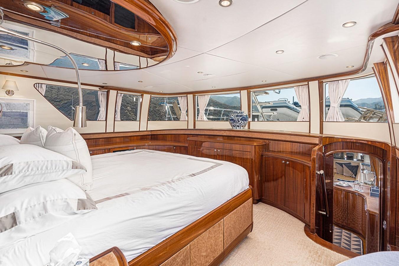 a room with two beds aboard WICKED COOL Yacht for Sale