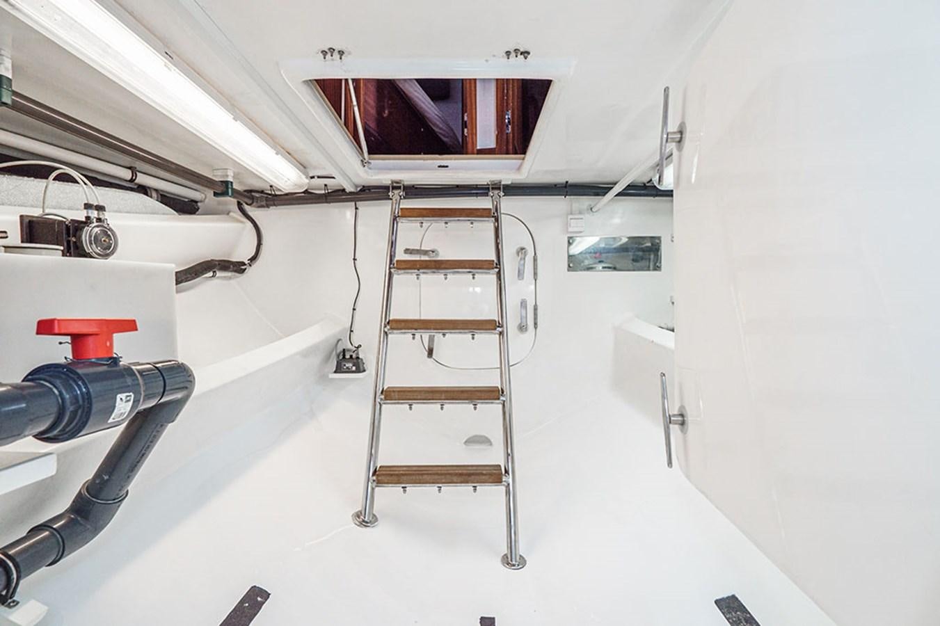 a ladder in a room aboard WICKED COOL Yacht for Sale