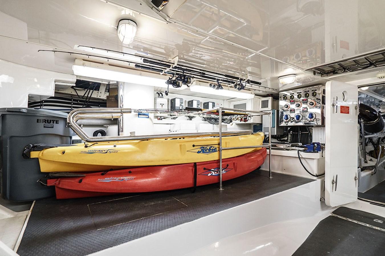 a large machine in a factory aboard WICKED COOL Yacht for Sale