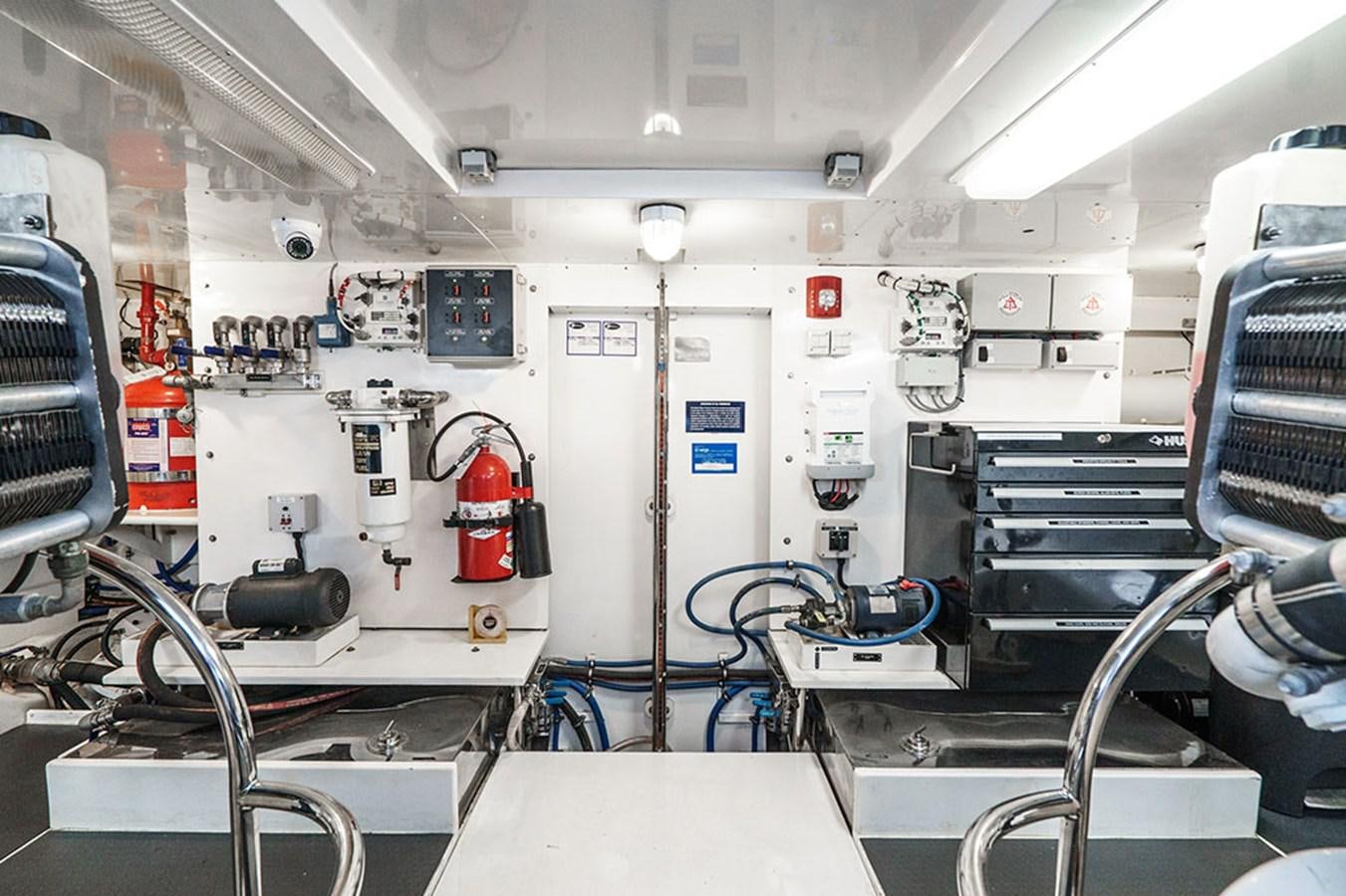 a room with machinery and equipment aboard WICKED COOL Yacht for Sale