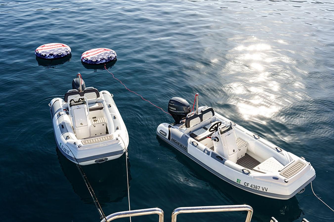 boats in the water aboard WICKED COOL Yacht for Sale