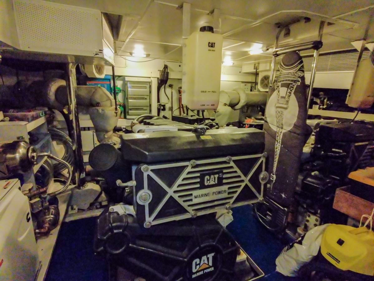 a room full of machinery aboard MELITEA Yacht for Sale