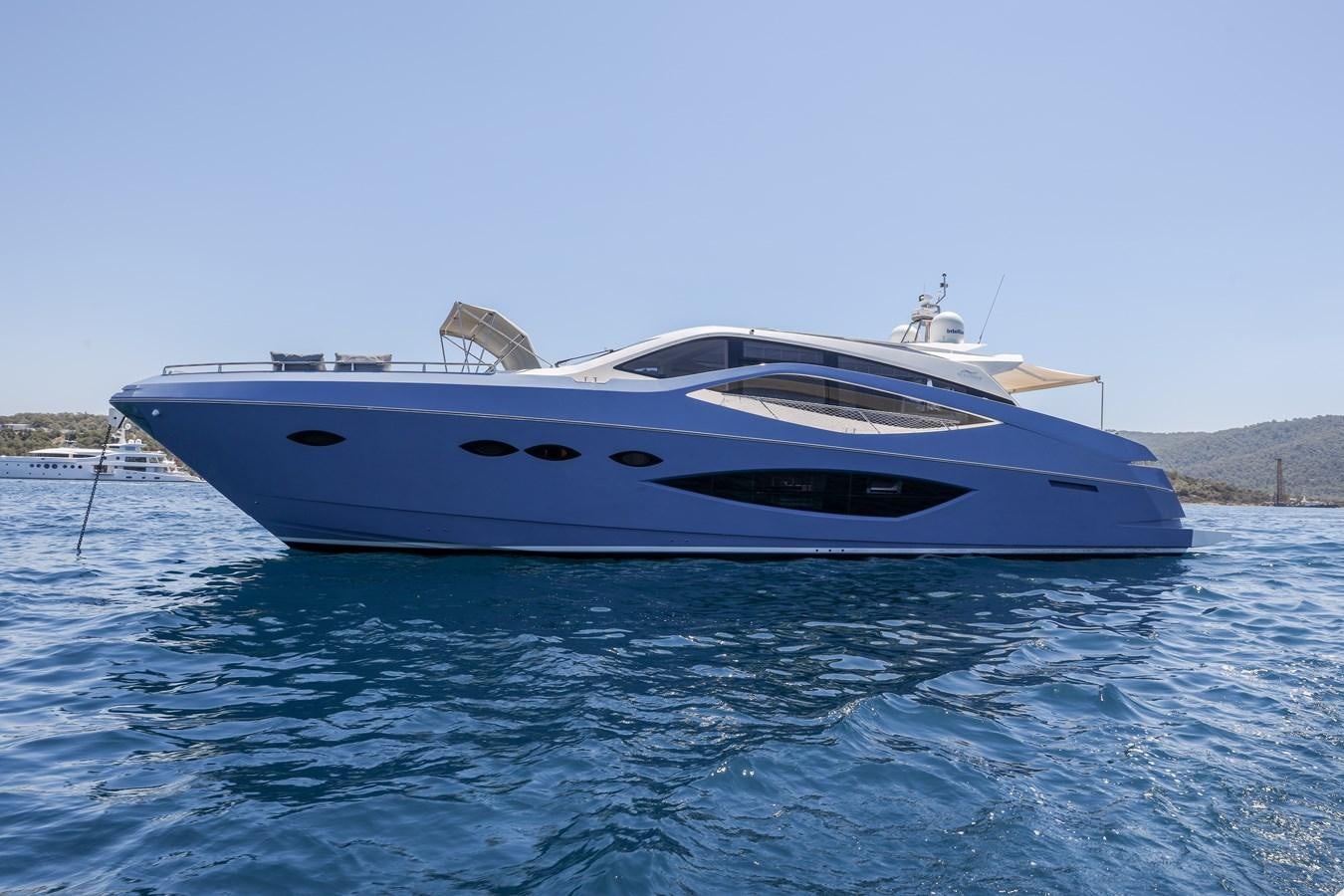 a white yacht in the water aboard MELITEA Yacht for Sale