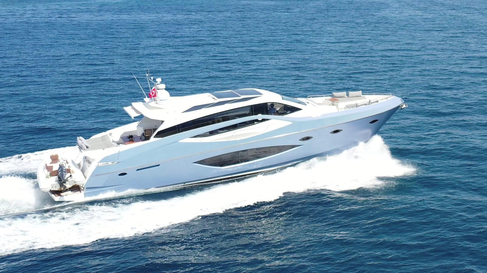 a white yacht in the water aboard MELITEA Yacht for Sale