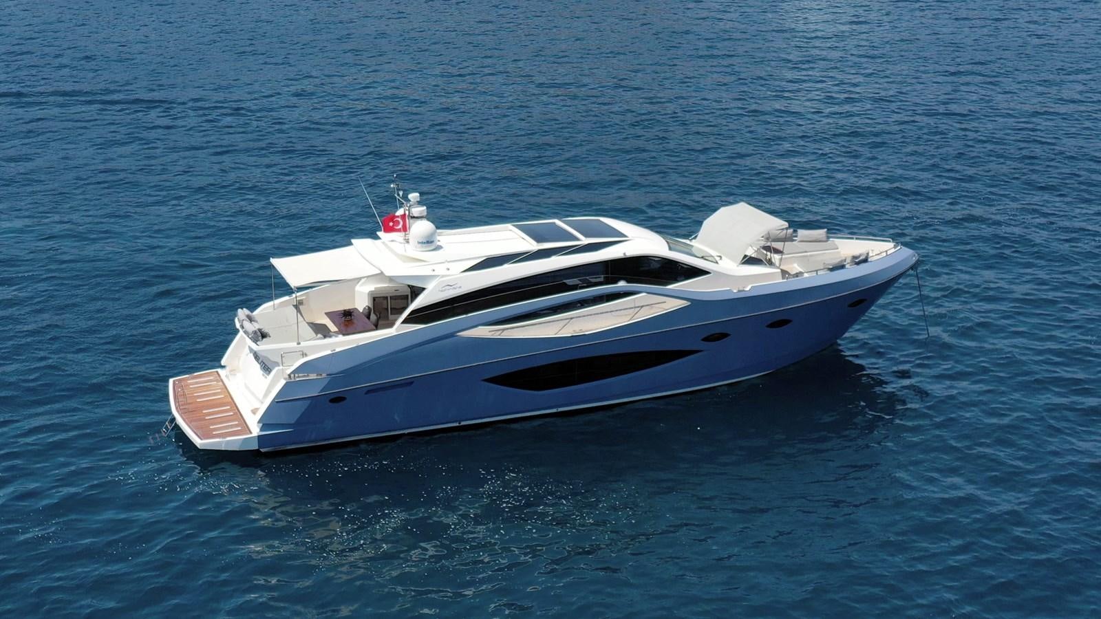 a boat on the water aboard MELITEA Yacht for Sale