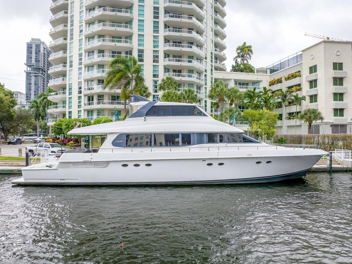 a boat on the water aboard BOURBON LEGEND Yacht for Sale