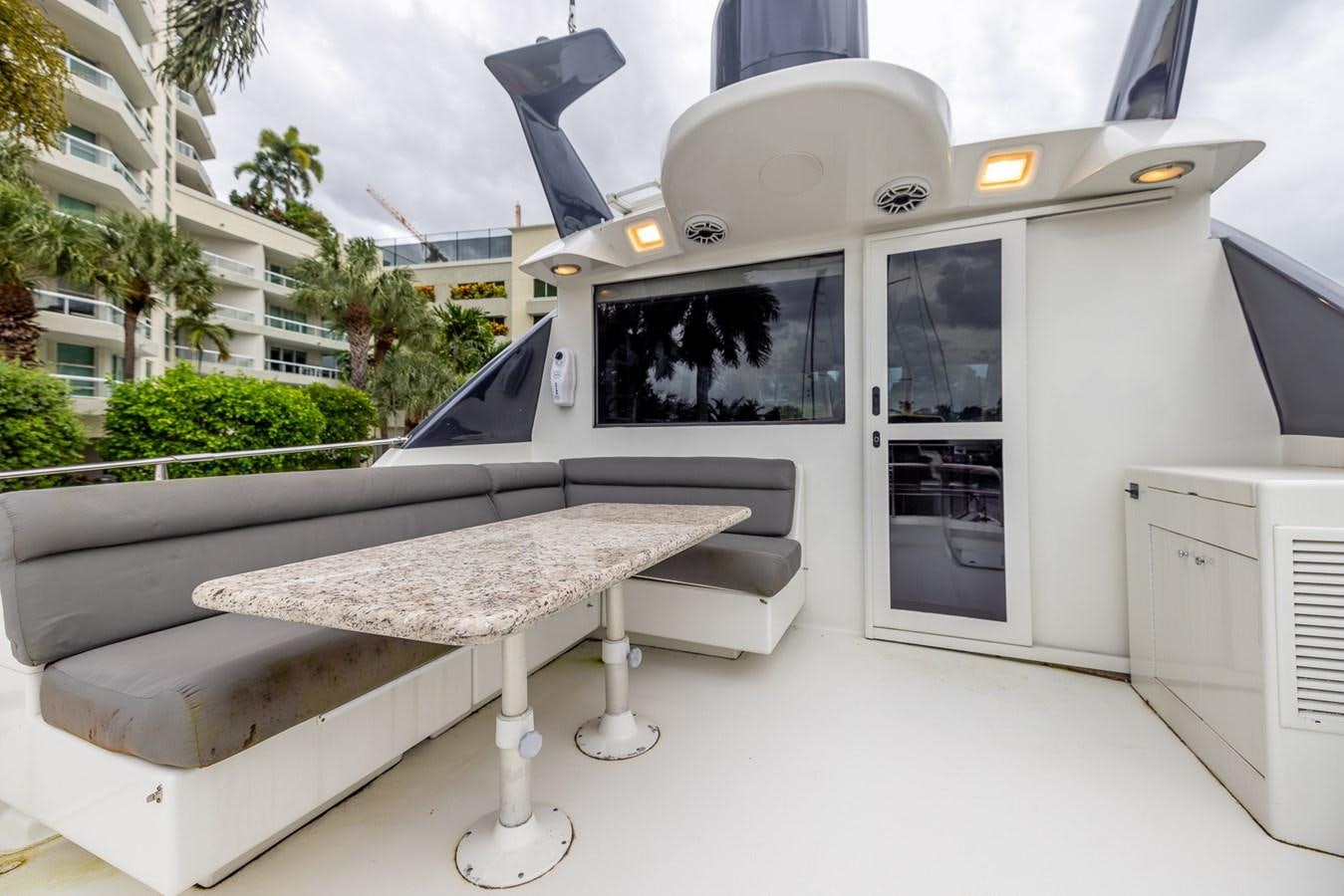 a white machine with a round top aboard BOURBON LEGEND Yacht for Sale