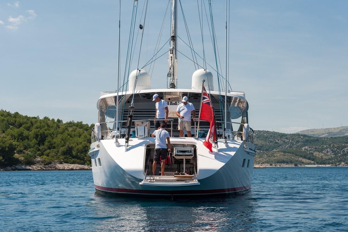 a group of men on a boat aboard LADY SUNSHINE Yacht for Sale