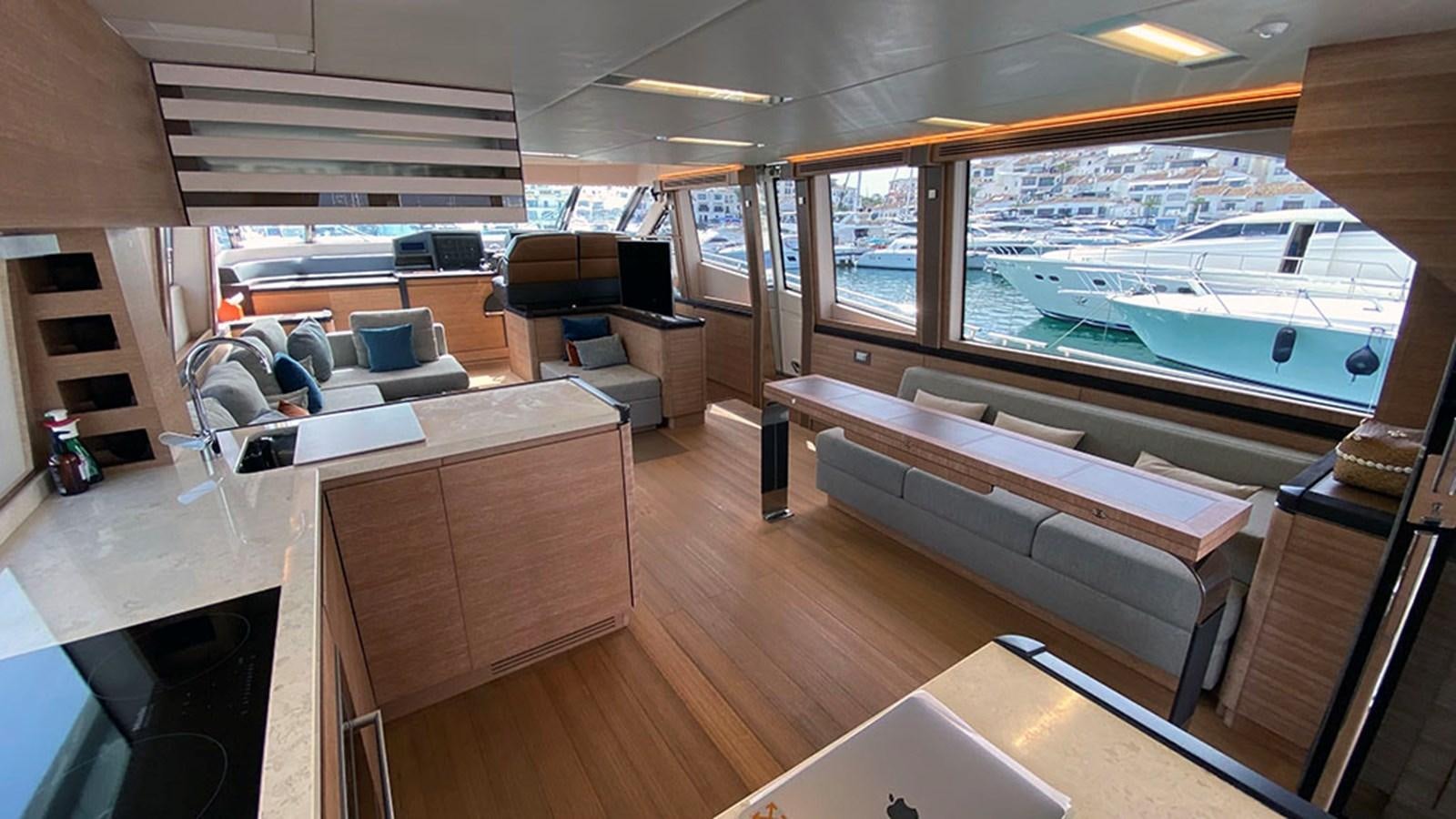 a room with a large pool aboard CAPPUCCINO Yacht for Sale