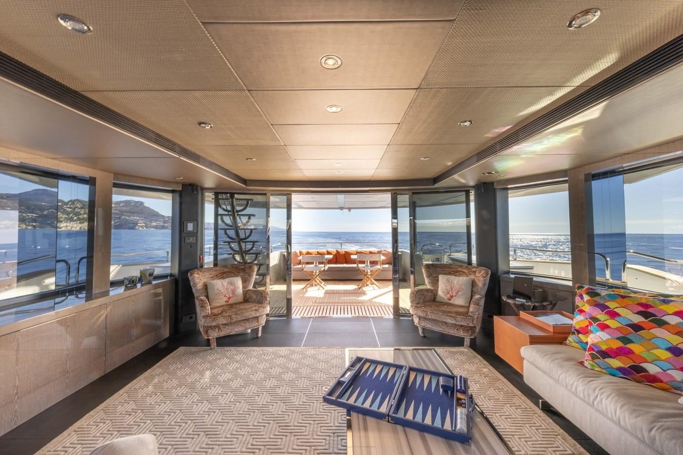 inside of a house aboard MIRKA Yacht for Sale