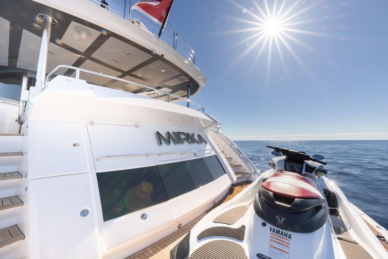 a boat on the water aboard MIRKA Yacht for Sale