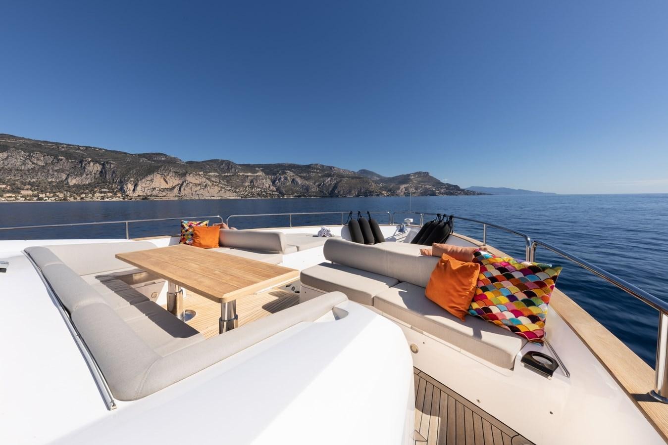 a boat on the water aboard MIRKA Yacht for Sale