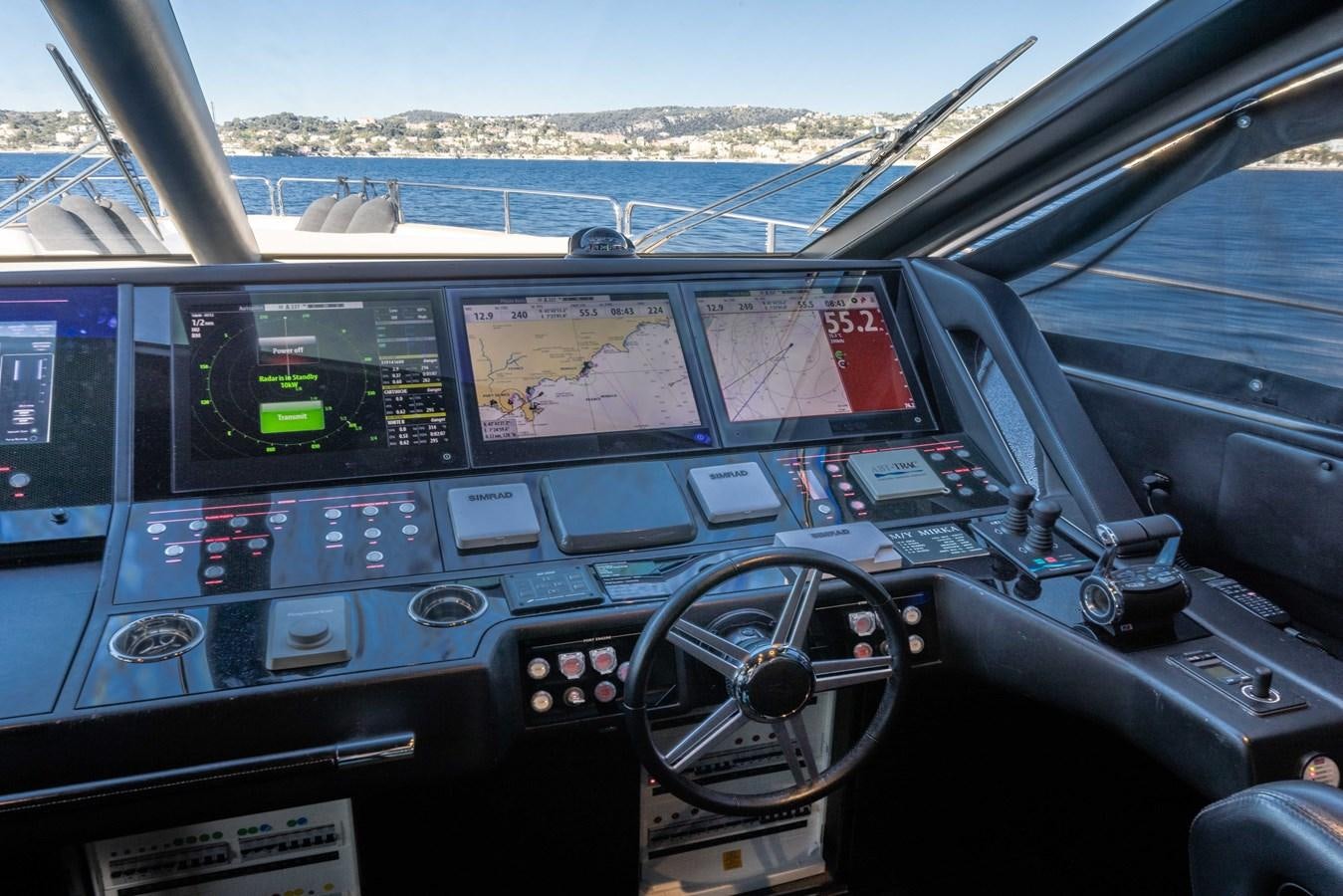 inside of a car aboard MIRKA Yacht for Sale