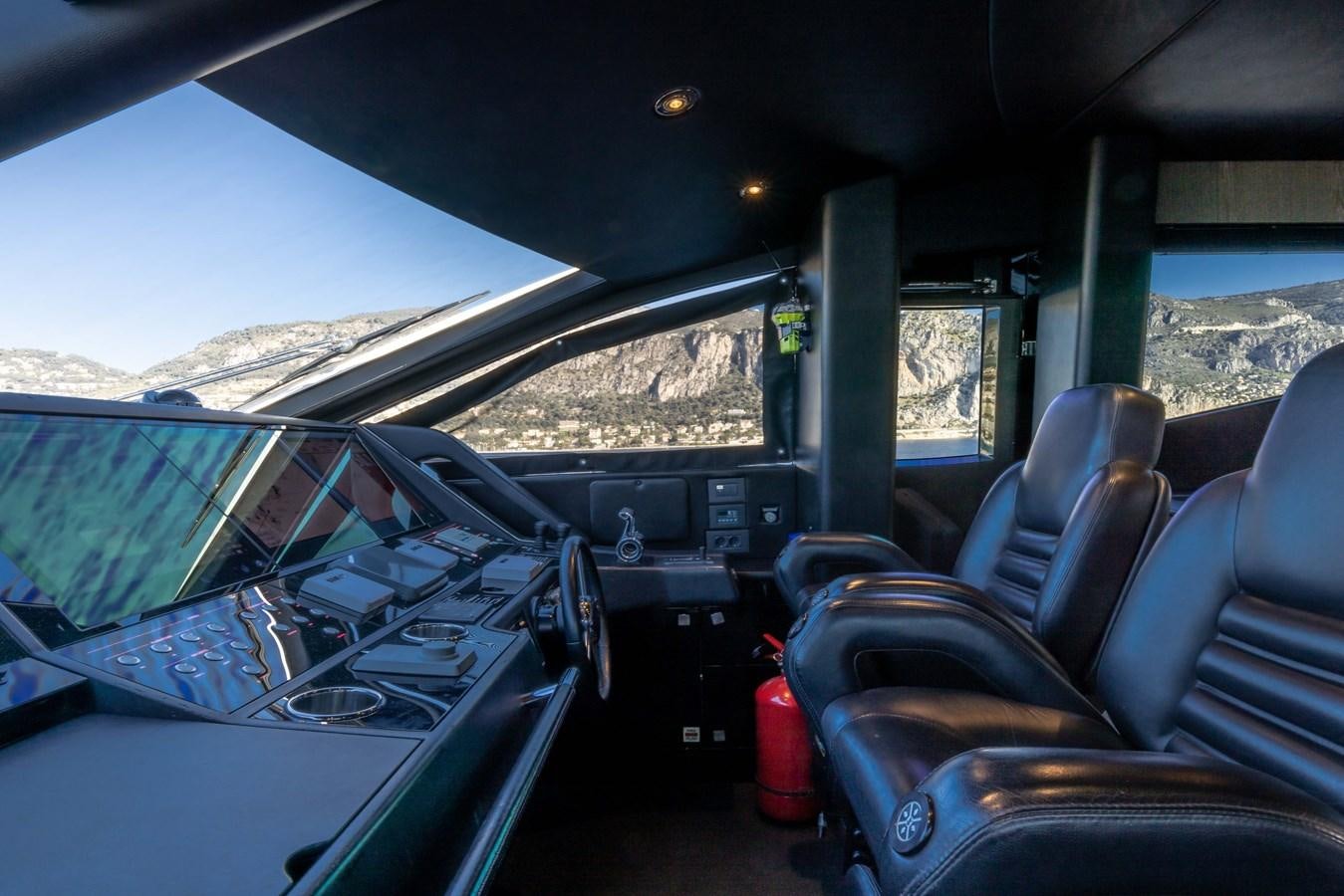 the inside of a car aboard MIRKA Yacht for Sale