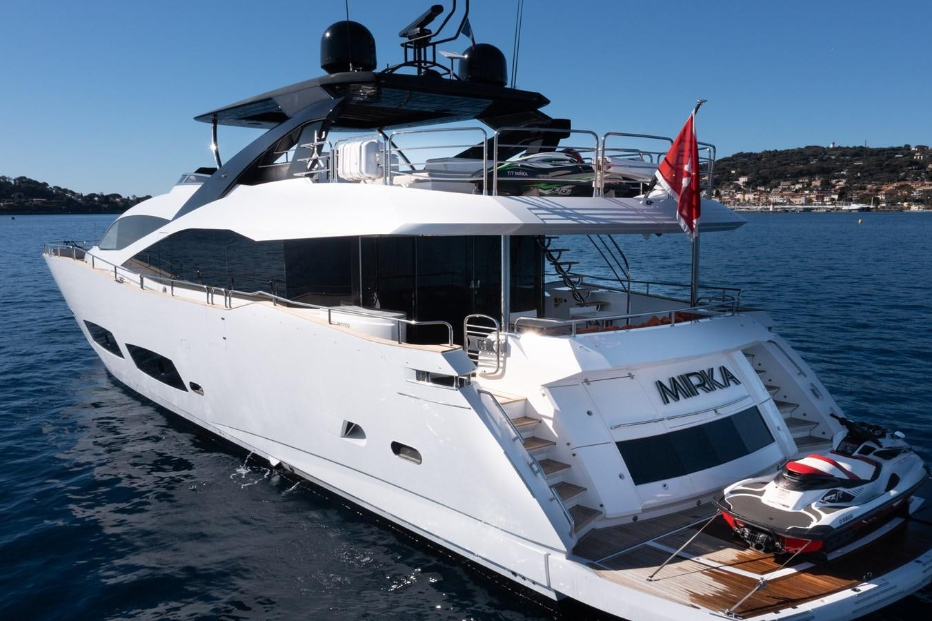 a boat on the water aboard MIRKA Yacht for Sale
