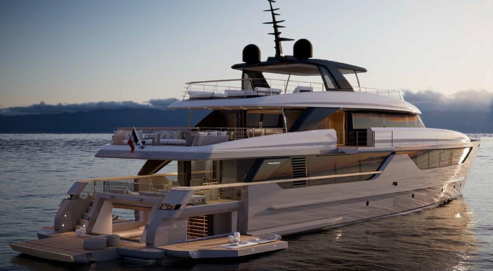 a boat on a dock aboard SANLORENZO SD132/152 Yacht for Sale