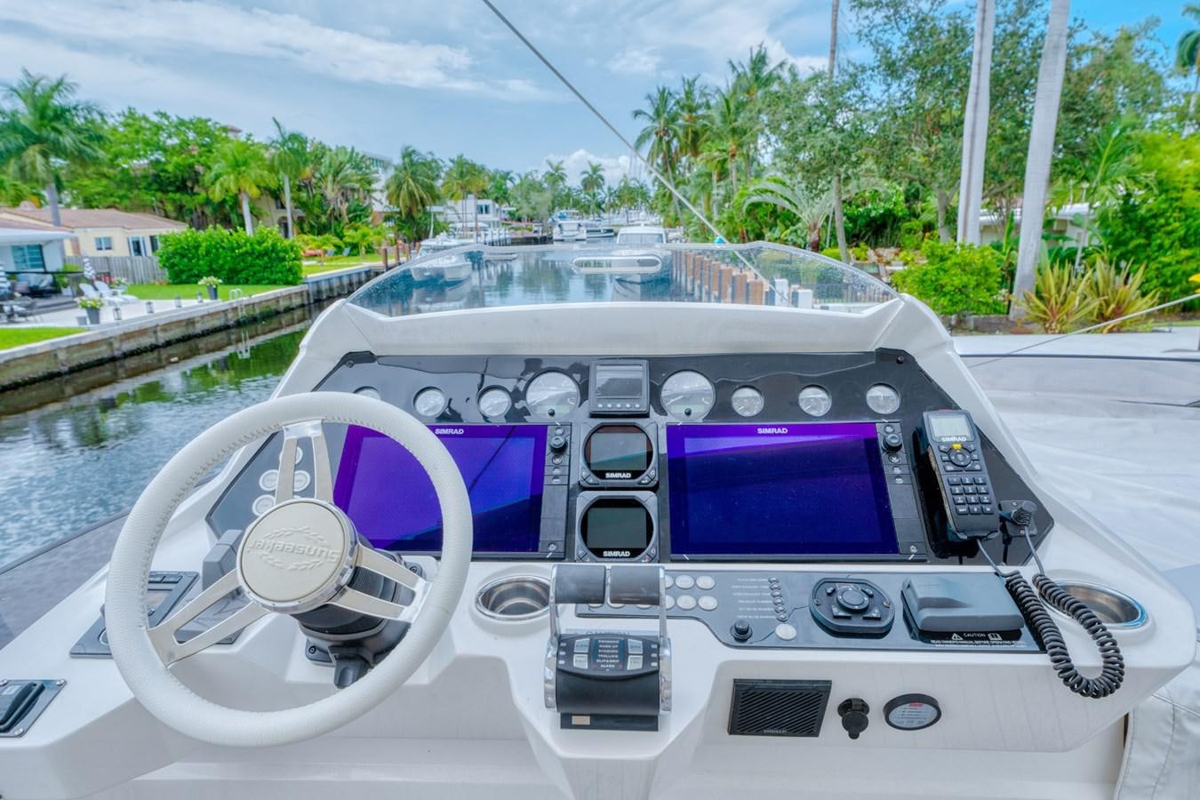the inside of a car aboard MISS INGRID Yacht for Sale