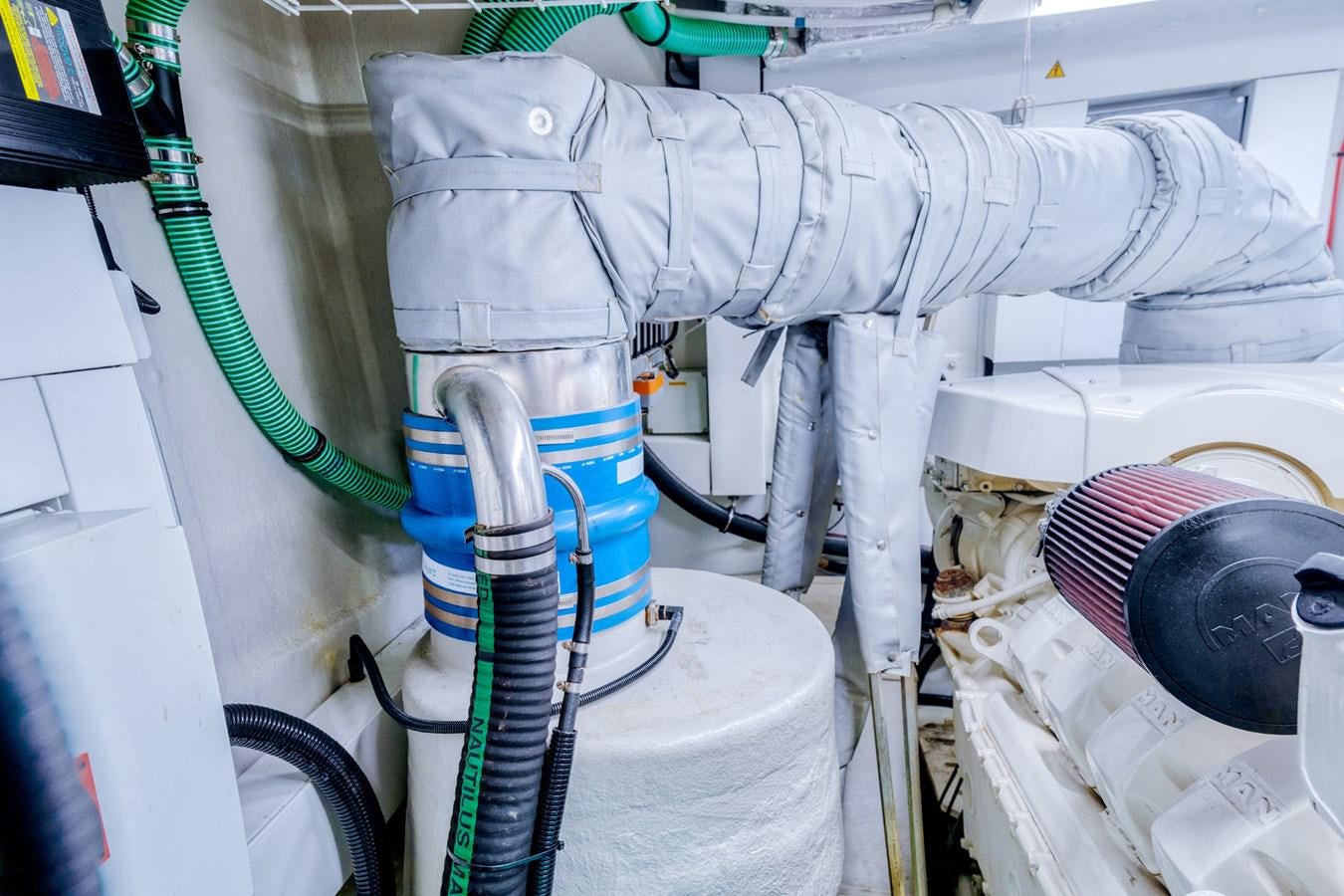 a close-up of a machine aboard MISS INGRID Yacht for Sale