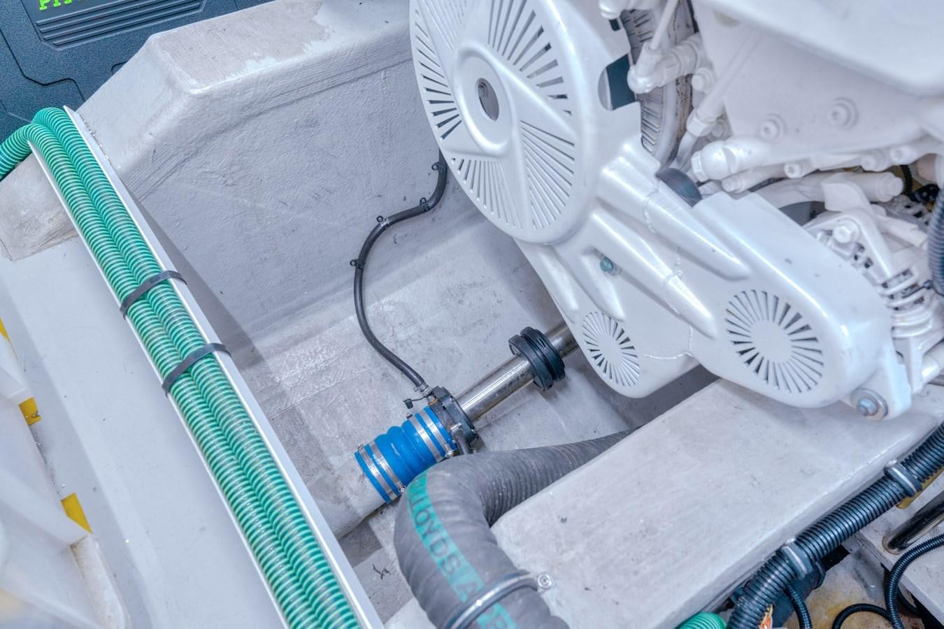 a close-up of a white device aboard MISS INGRID Yacht for Sale