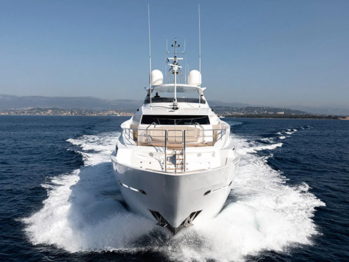 a boat on the water aboard ELYSIUM Yacht for Sale