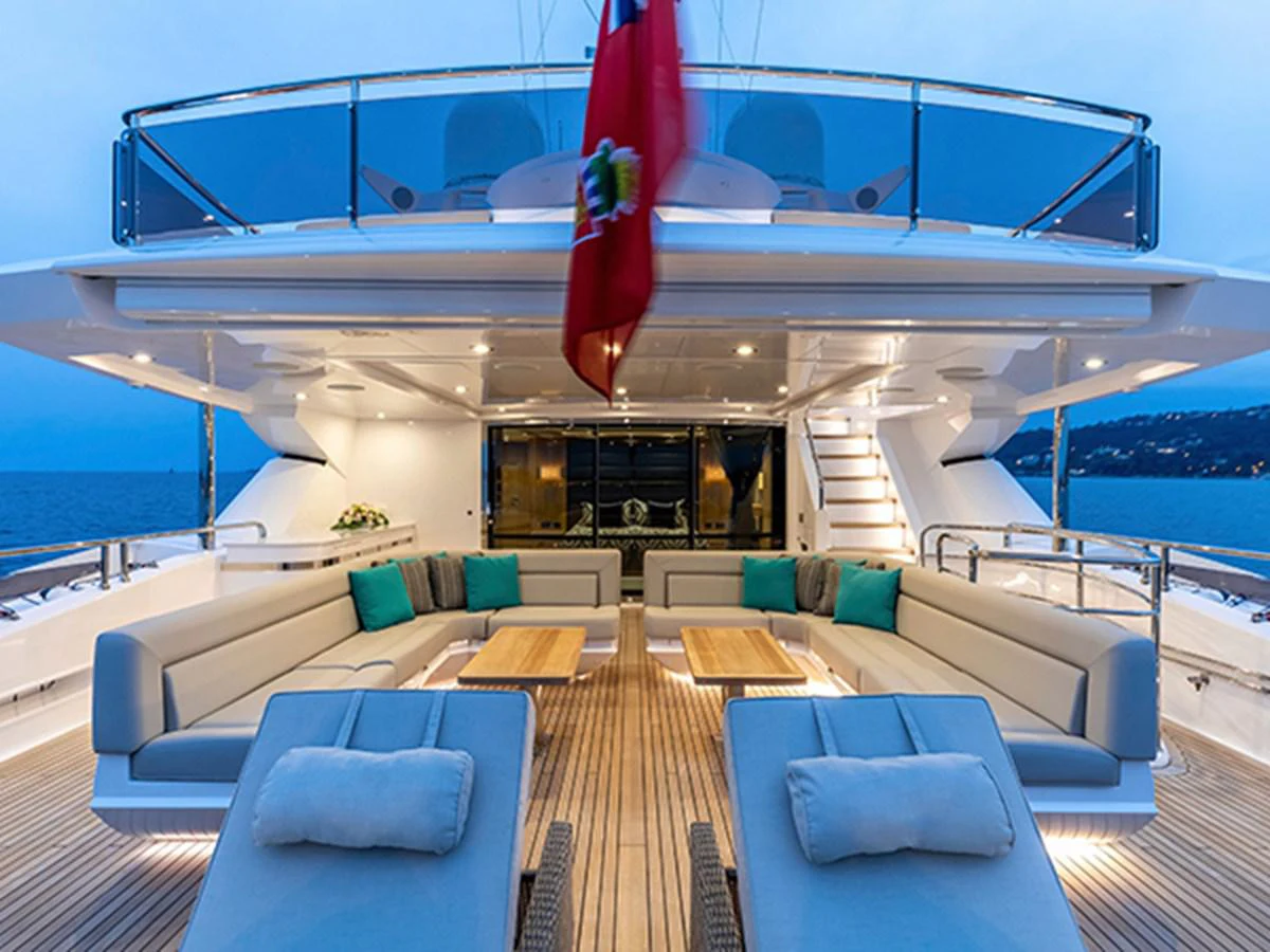 a boat on the water aboard ELYSIUM Yacht for Sale