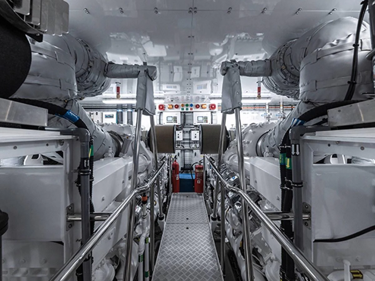 a close-up of a machine aboard ELYSIUM Yacht for Sale