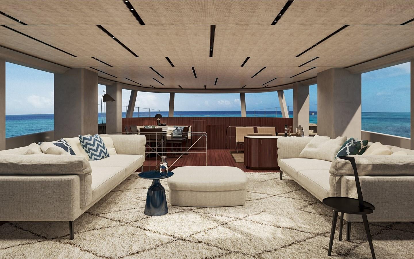 a room with a bed and a table aboard BGM75/05 Yacht for Sale