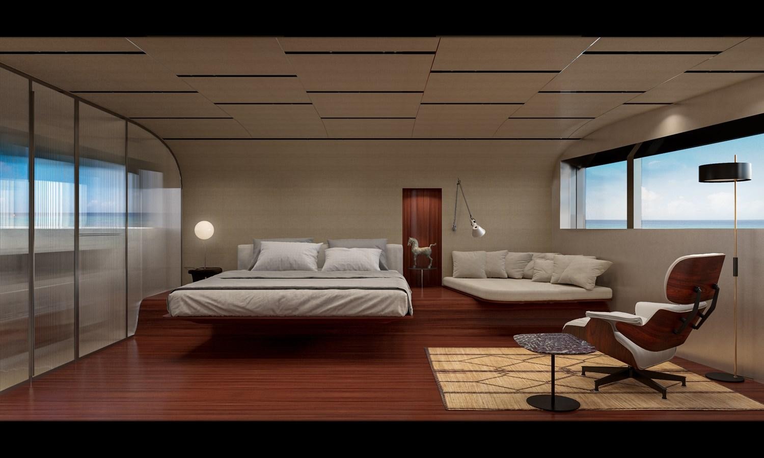 a room with a bed and a couch aboard BGM75/05 Yacht for Sale