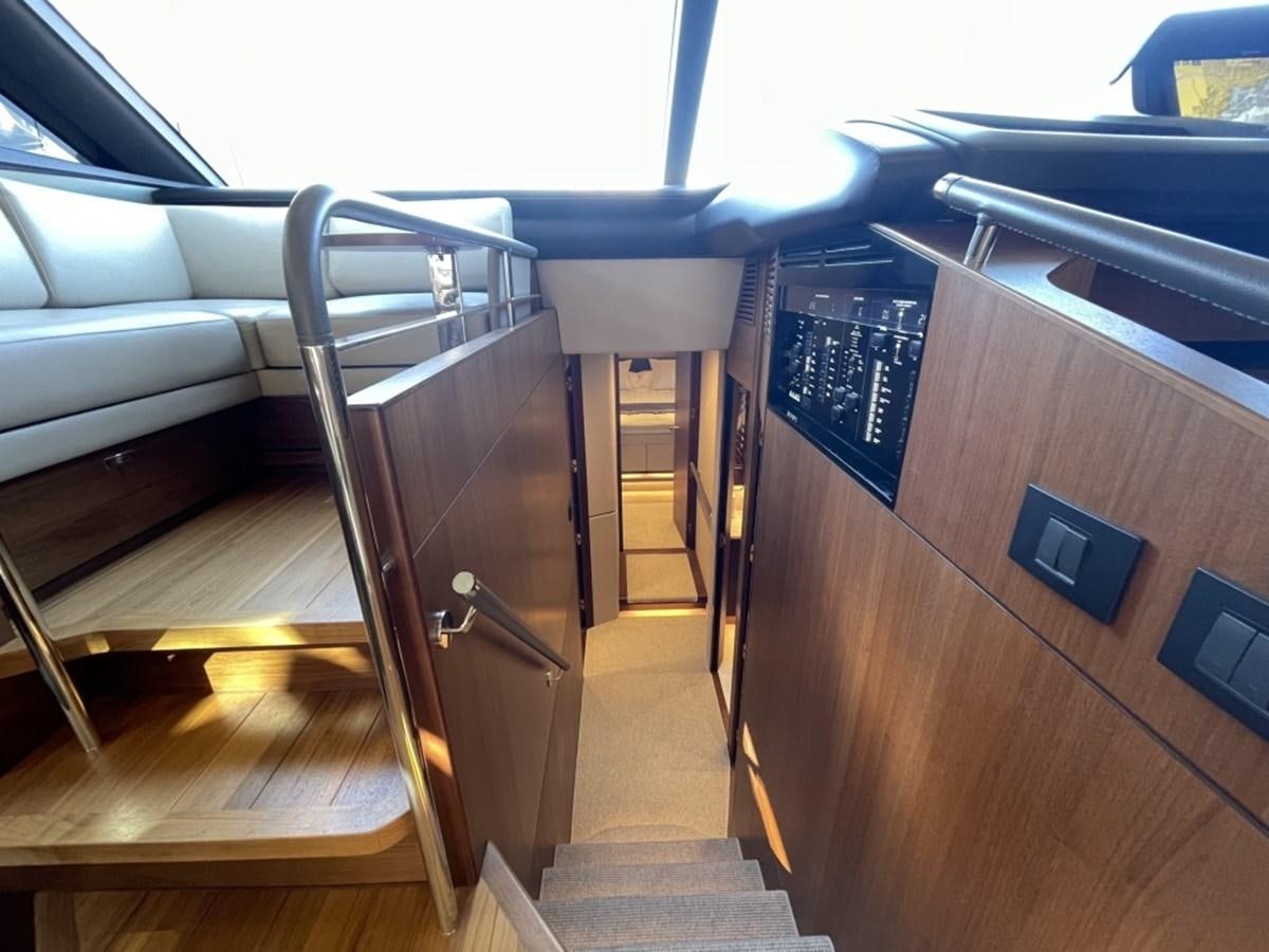 inside of a car aboard PRINCESS S78 Yacht for Sale