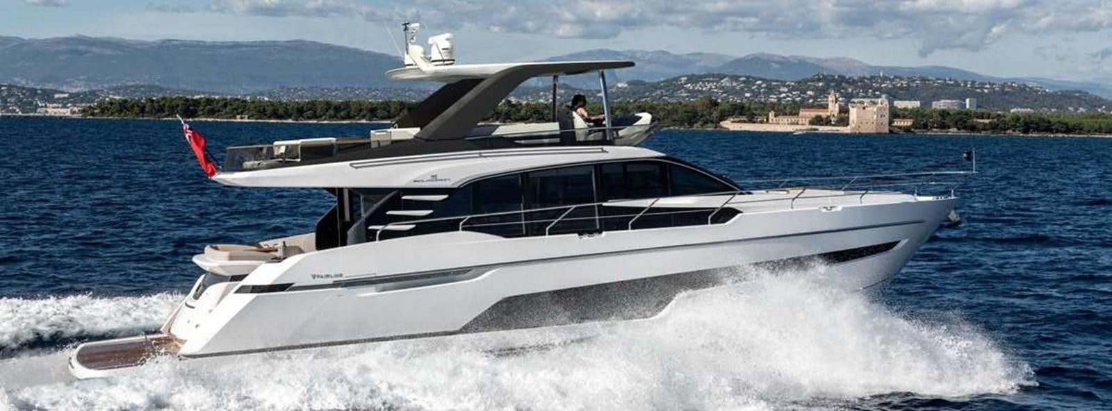 a white yacht on the water aboard SQUADRON 68 Yacht for Sale