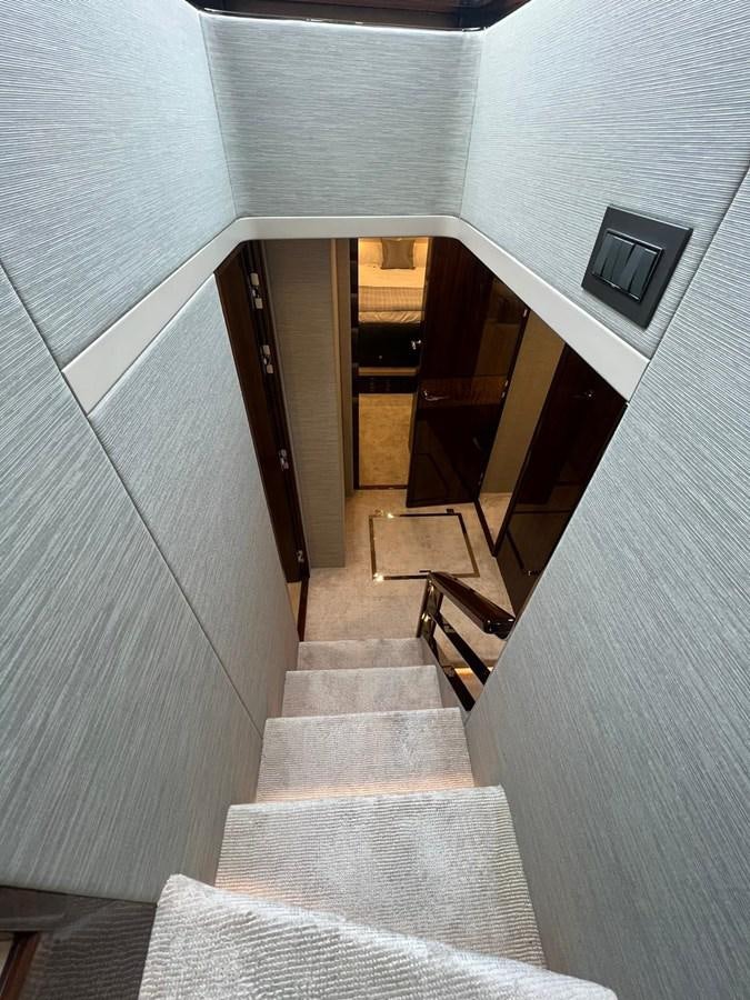 a staircase leading to a building aboard SQUADRON 68 Yacht for Sale