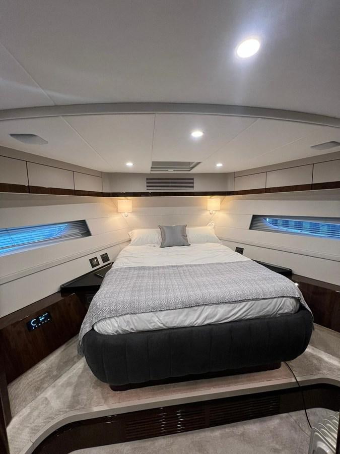 a bed in a room aboard SQUADRON 68 Yacht for Sale