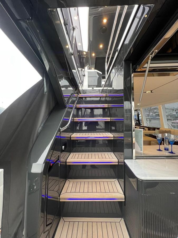 a hallway with a machine aboard SQUADRON 68 Yacht for Sale