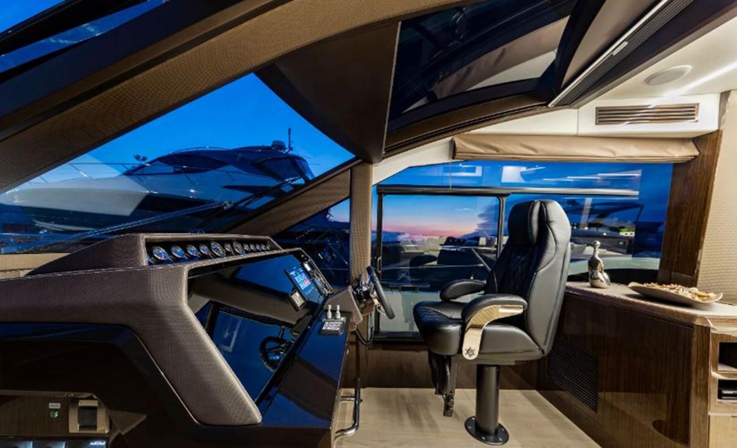 inside of a train aboard GALEON 640 Yacht for Sale