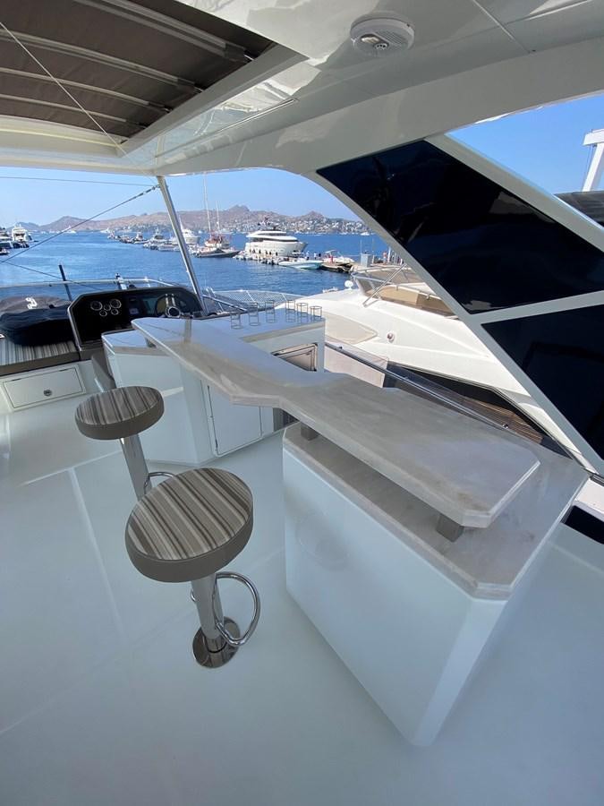 a view of the sea from the cockpit of a plane aboard GALEON 640 Yacht for Sale