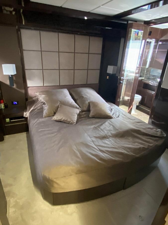 a bed in a room aboard GALEON 640 Yacht for Sale