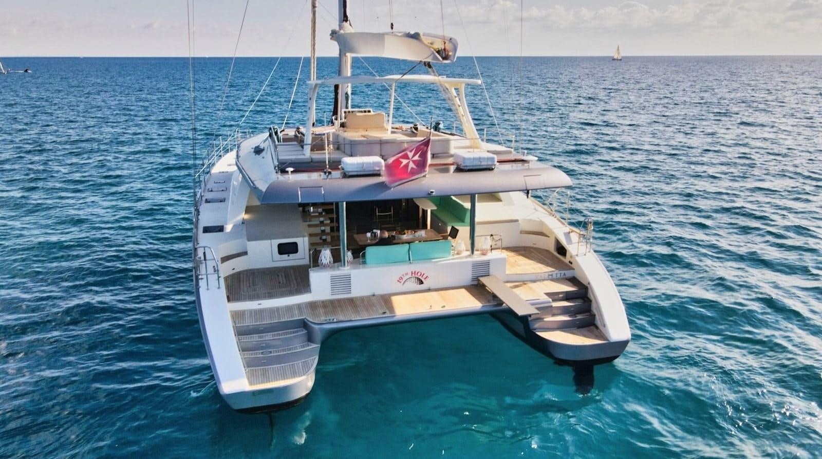 a boat in the water aboard ALKIMIA Yacht for Sale